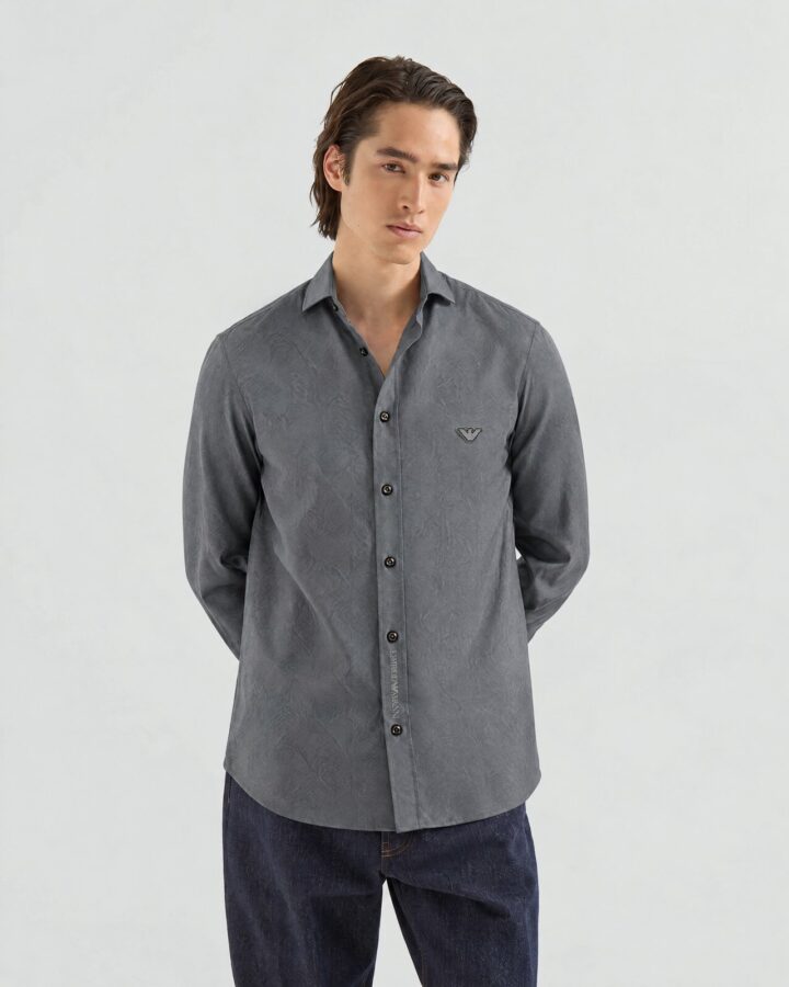 Grey Long-sleeve Shirt