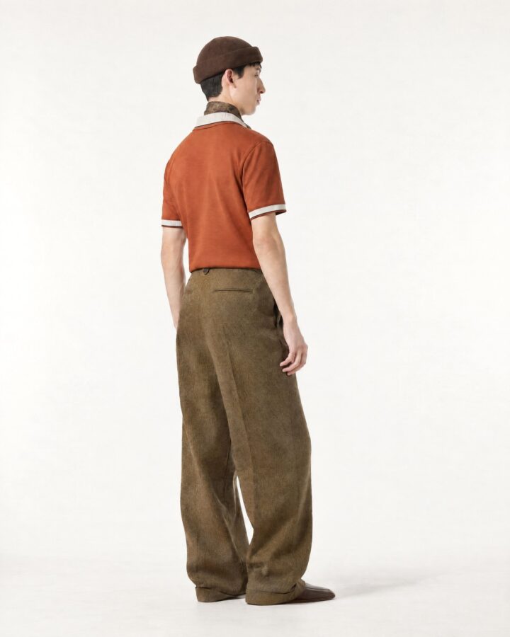 Terracotta Contrast-trim Polo — alternate view