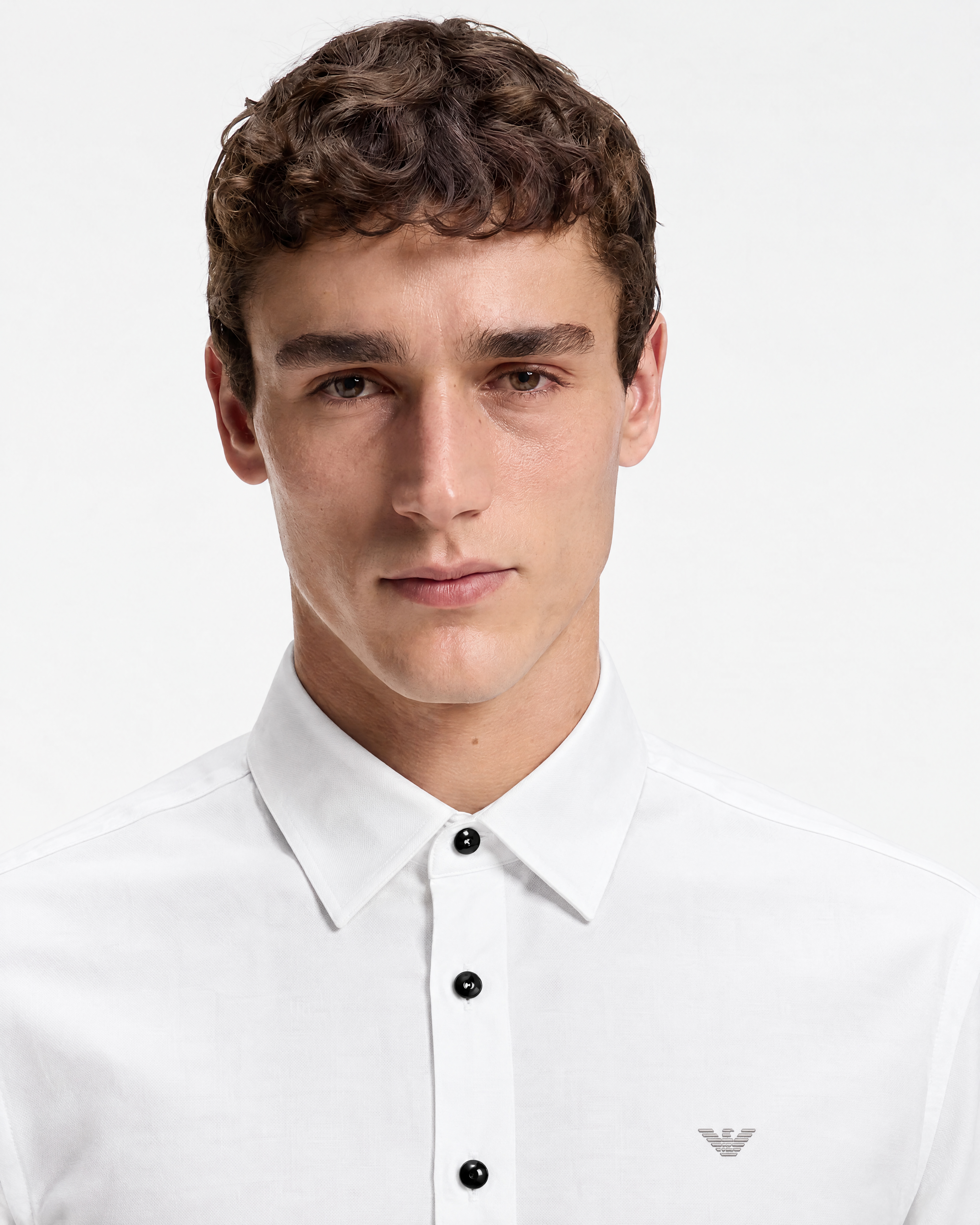 Armani White Long Sleeve Shirt — alternate view