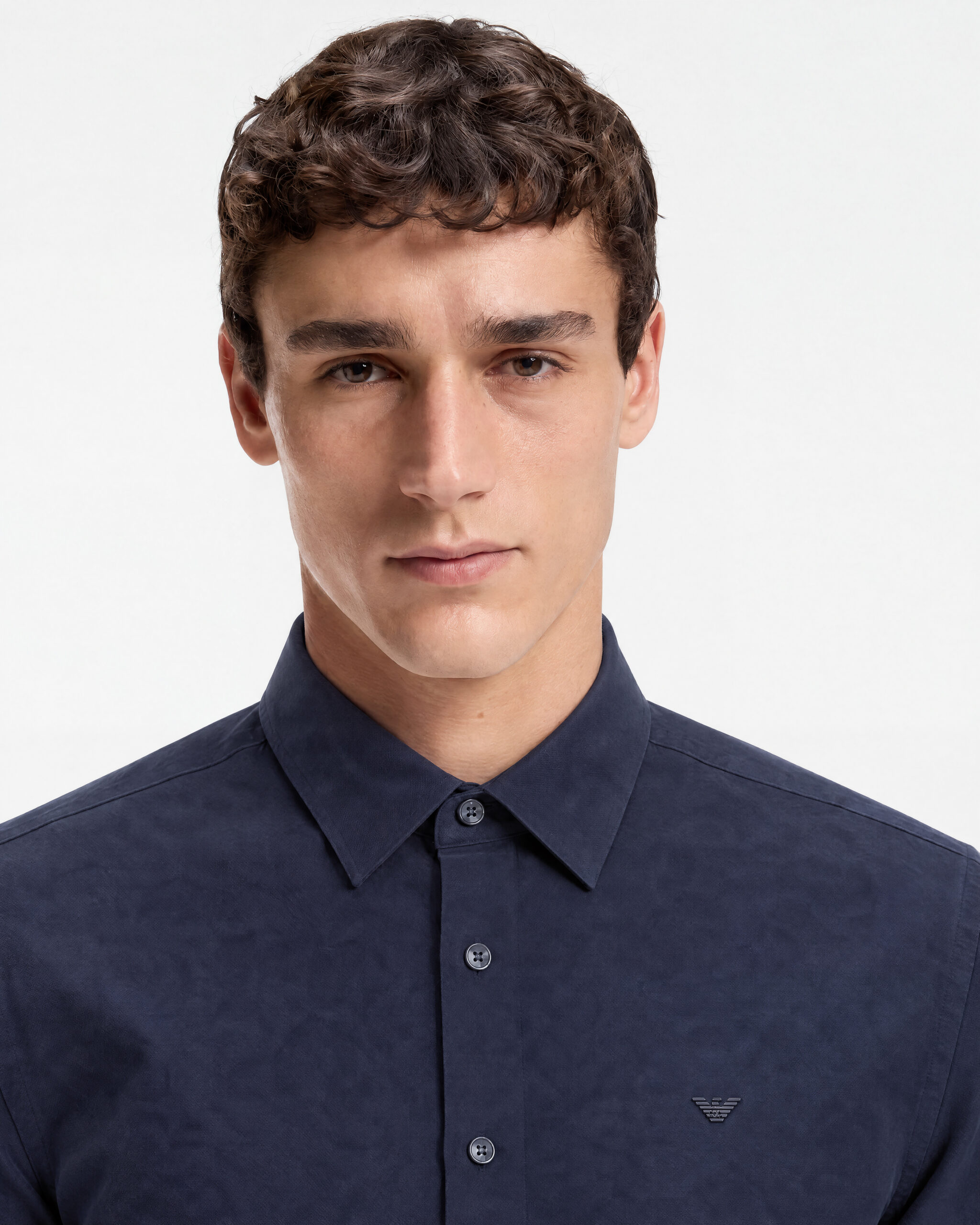 Armani Navy Long Sleeve Shirt — alternate view