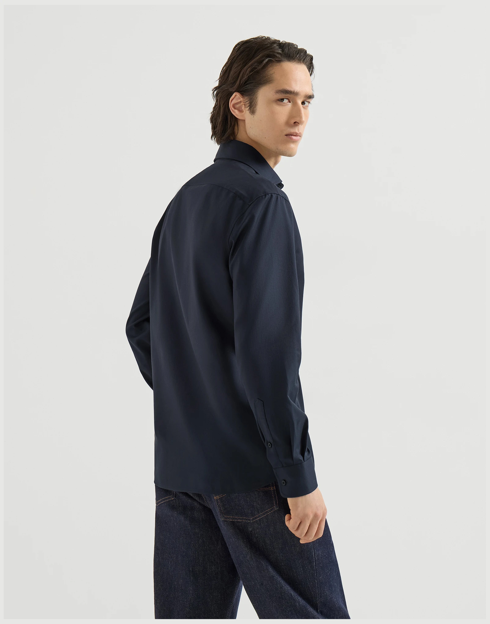 Brunello Cucinelli Long-Sleeve Shirt — alternate view