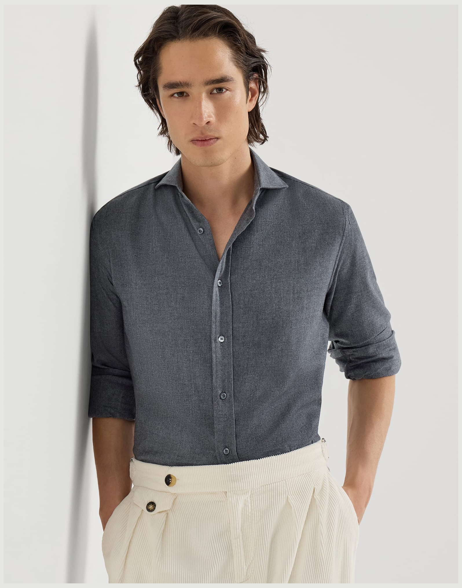 Brunello Cucinelli Long-Sleeve Shirt