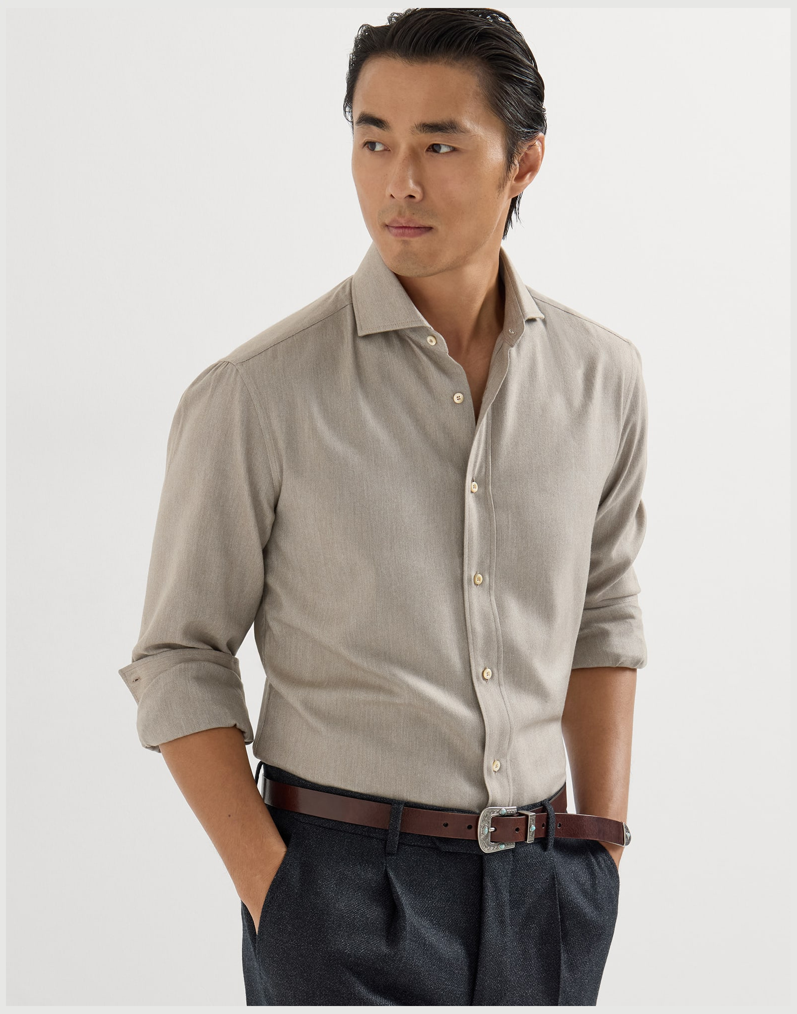 Brunello Cucinelli Long-Sleeve Shirt