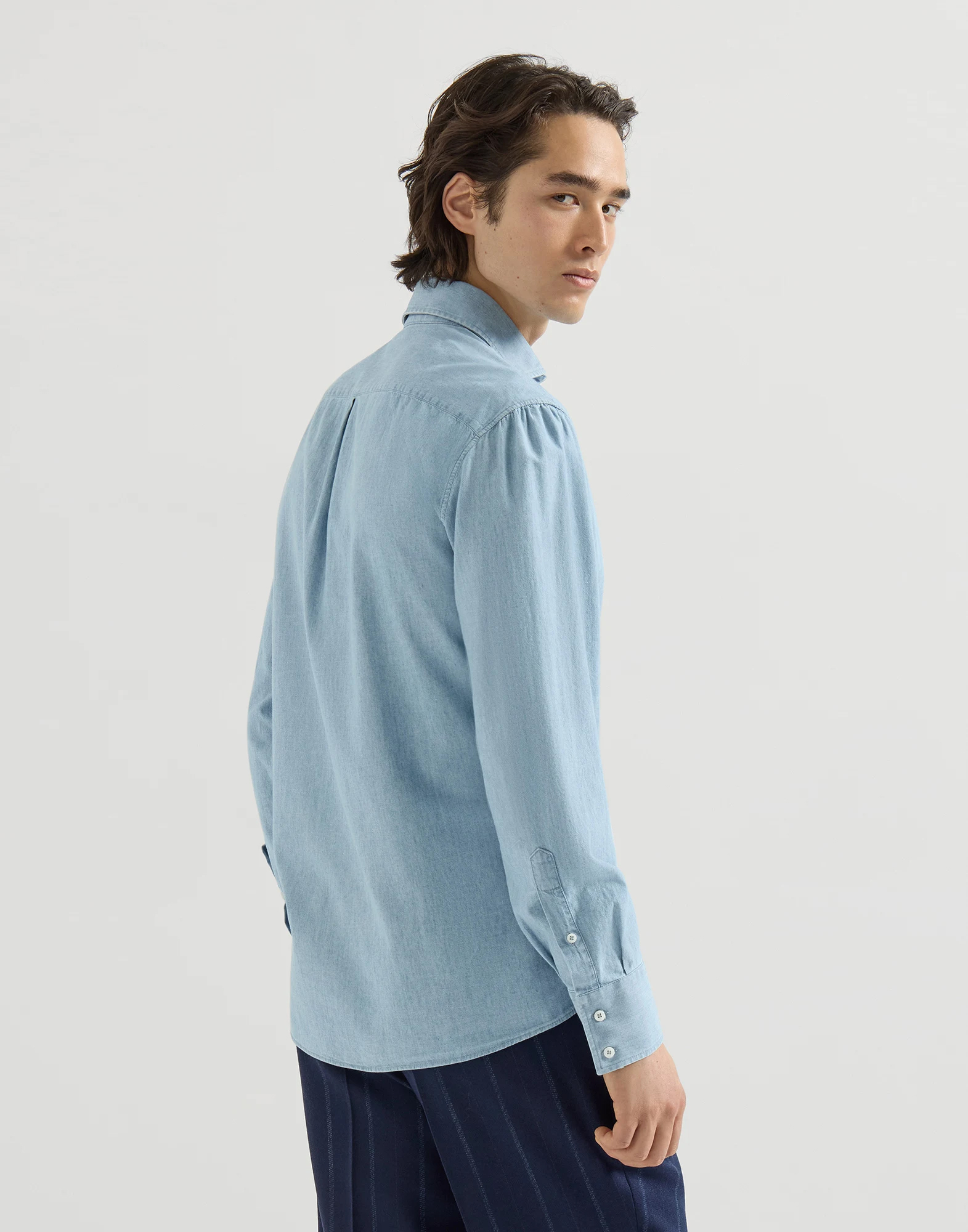 Brunello Cucinelli Long-Sleeve Shirt — alternate view