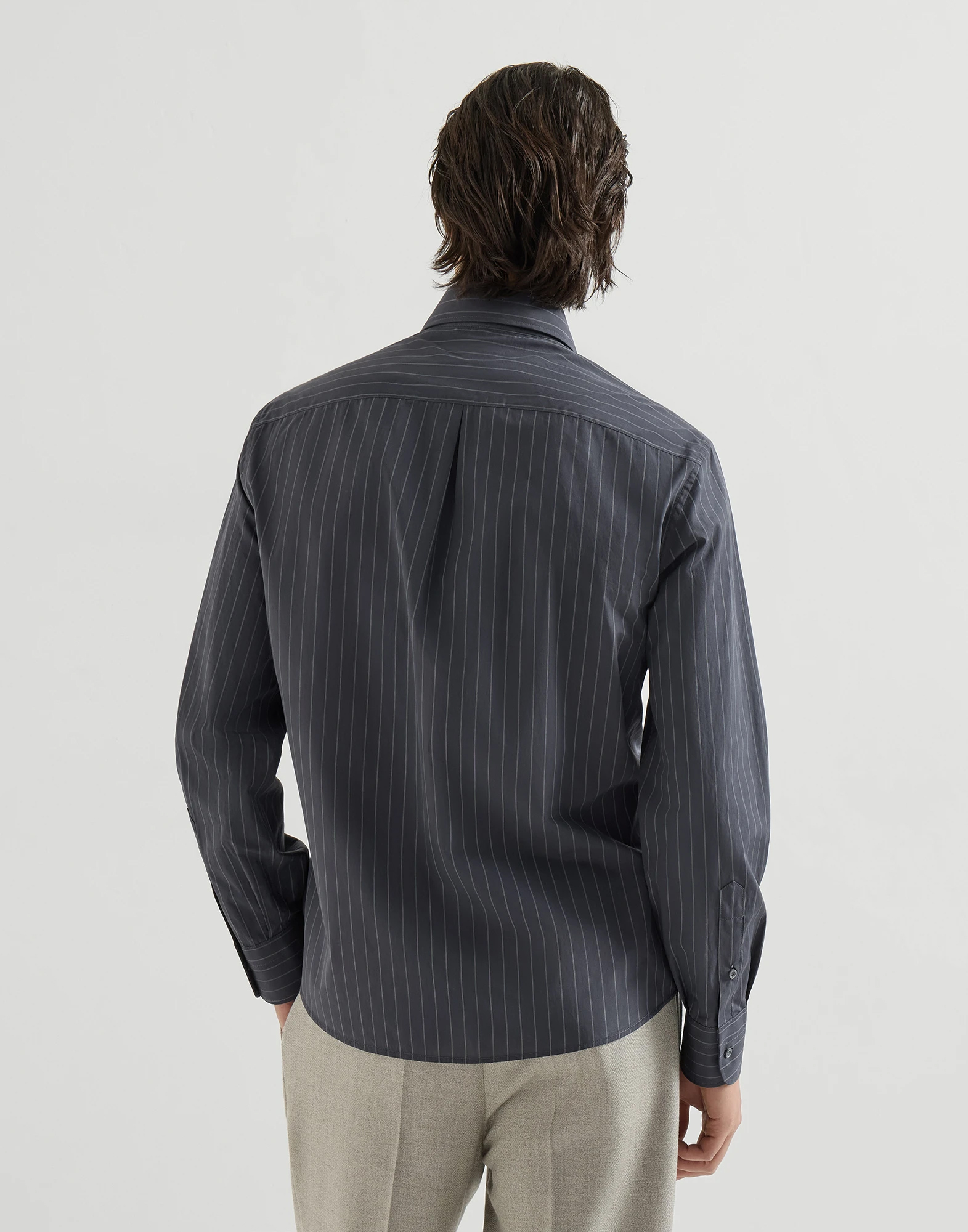 Brunello Cucinelli Long-Sleeve Shirt — alternate view