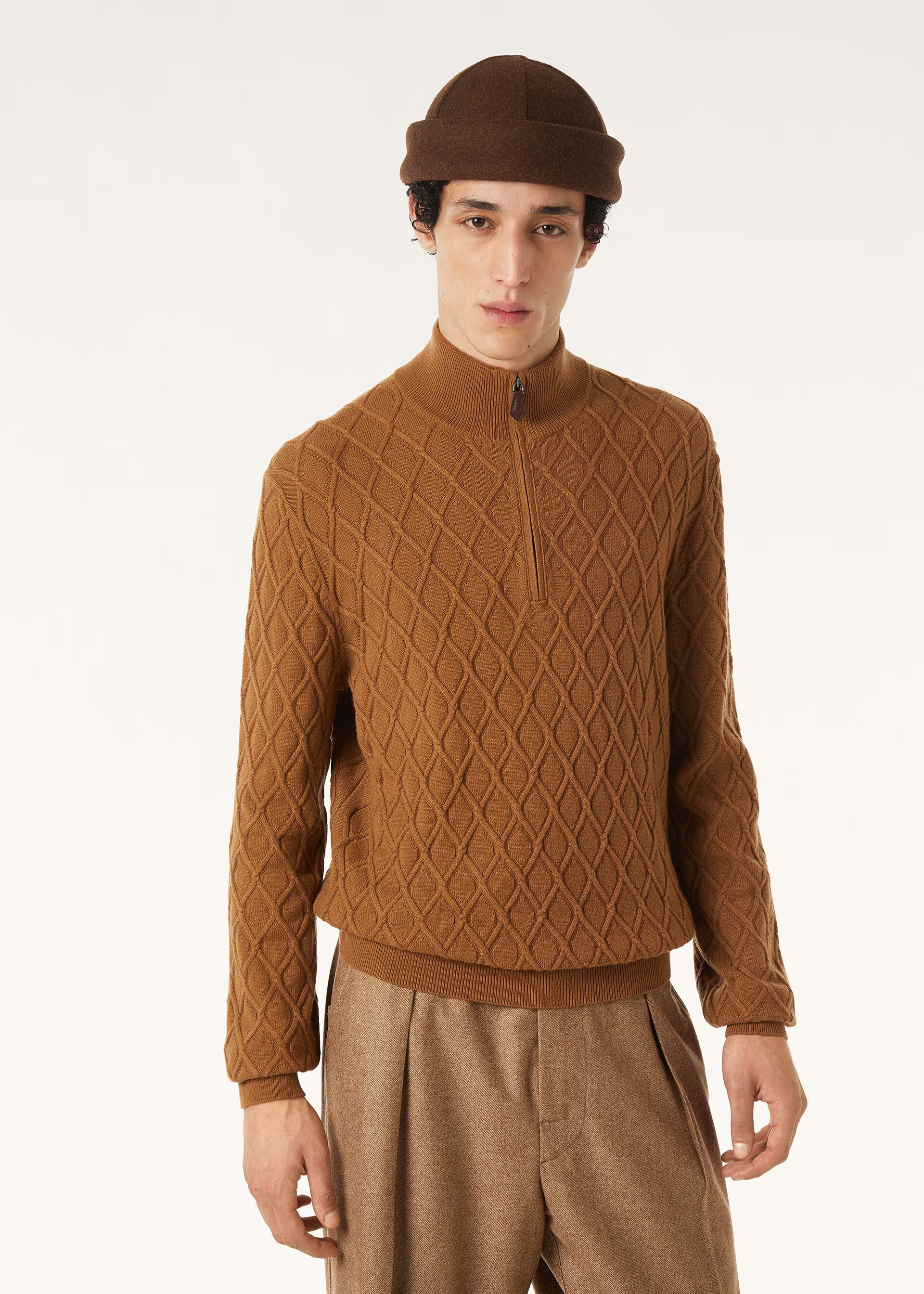 Loro Piana Long-Sleeve Knitted Polo