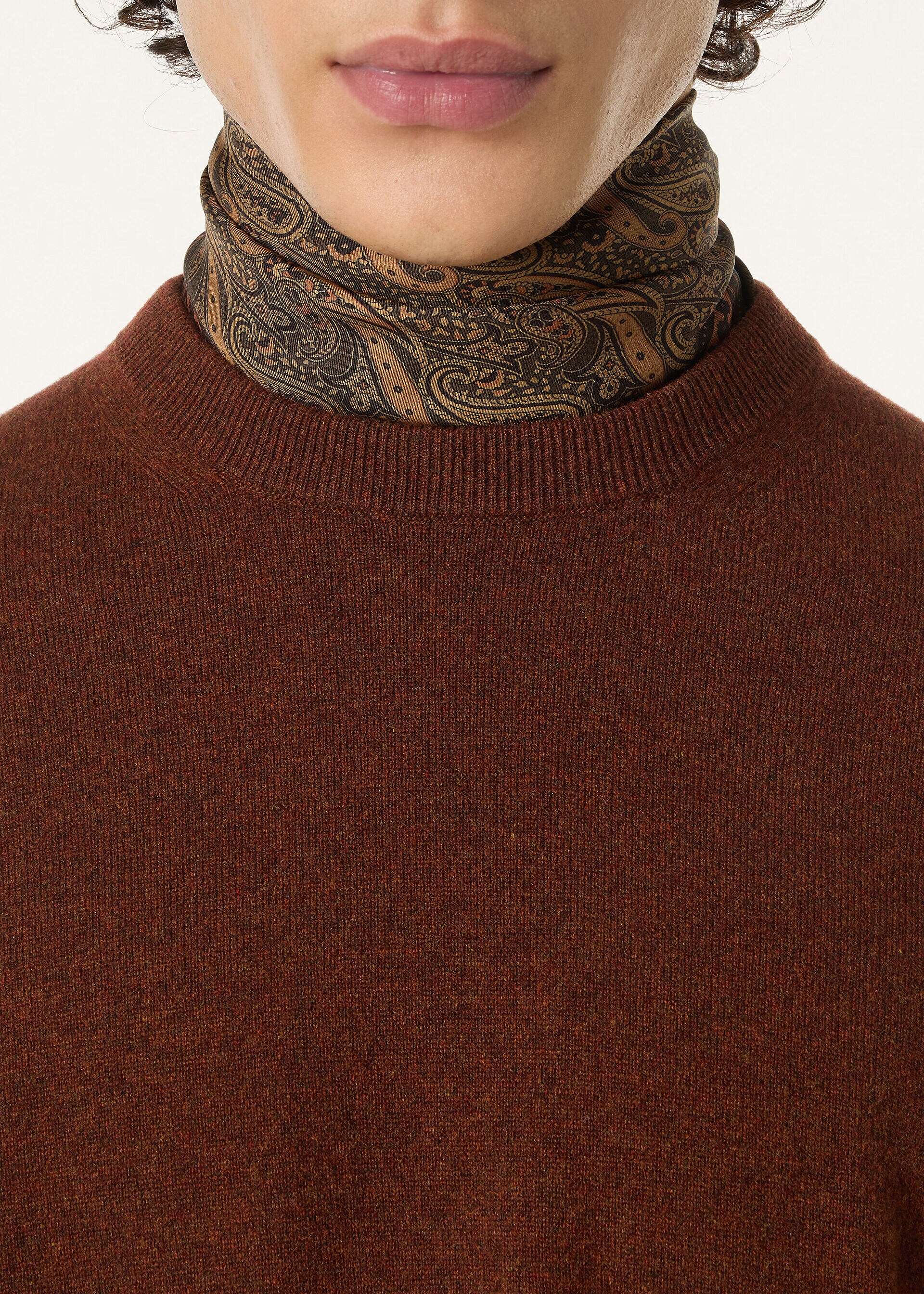 Lora Piana Long-Sleeve Knitted Polo — alternate view