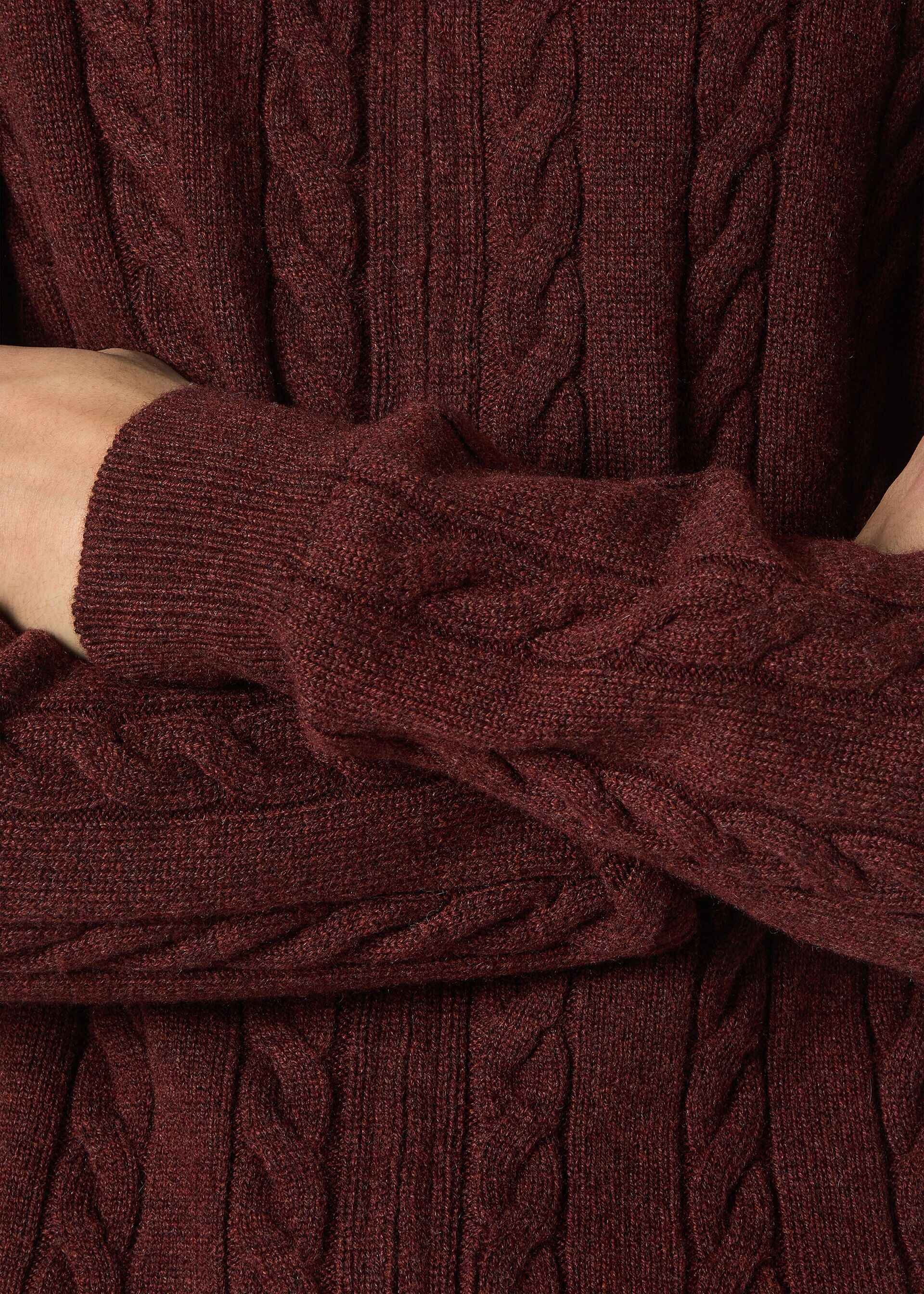 Lora Piana Long-Sleeve Knitted Polo — alternate view