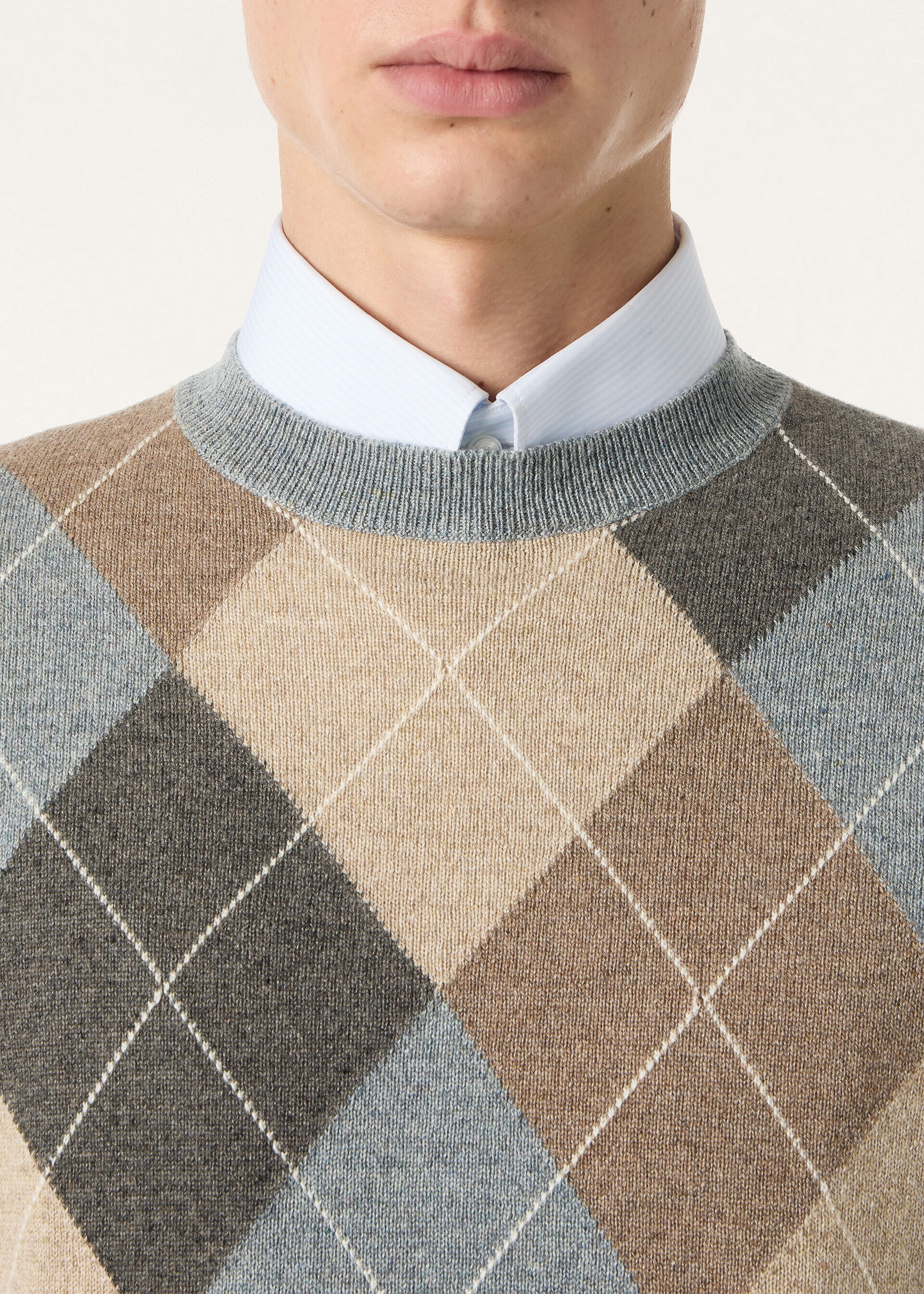 Lora Piana Long-Sleeve Knitted Polo — alternate view