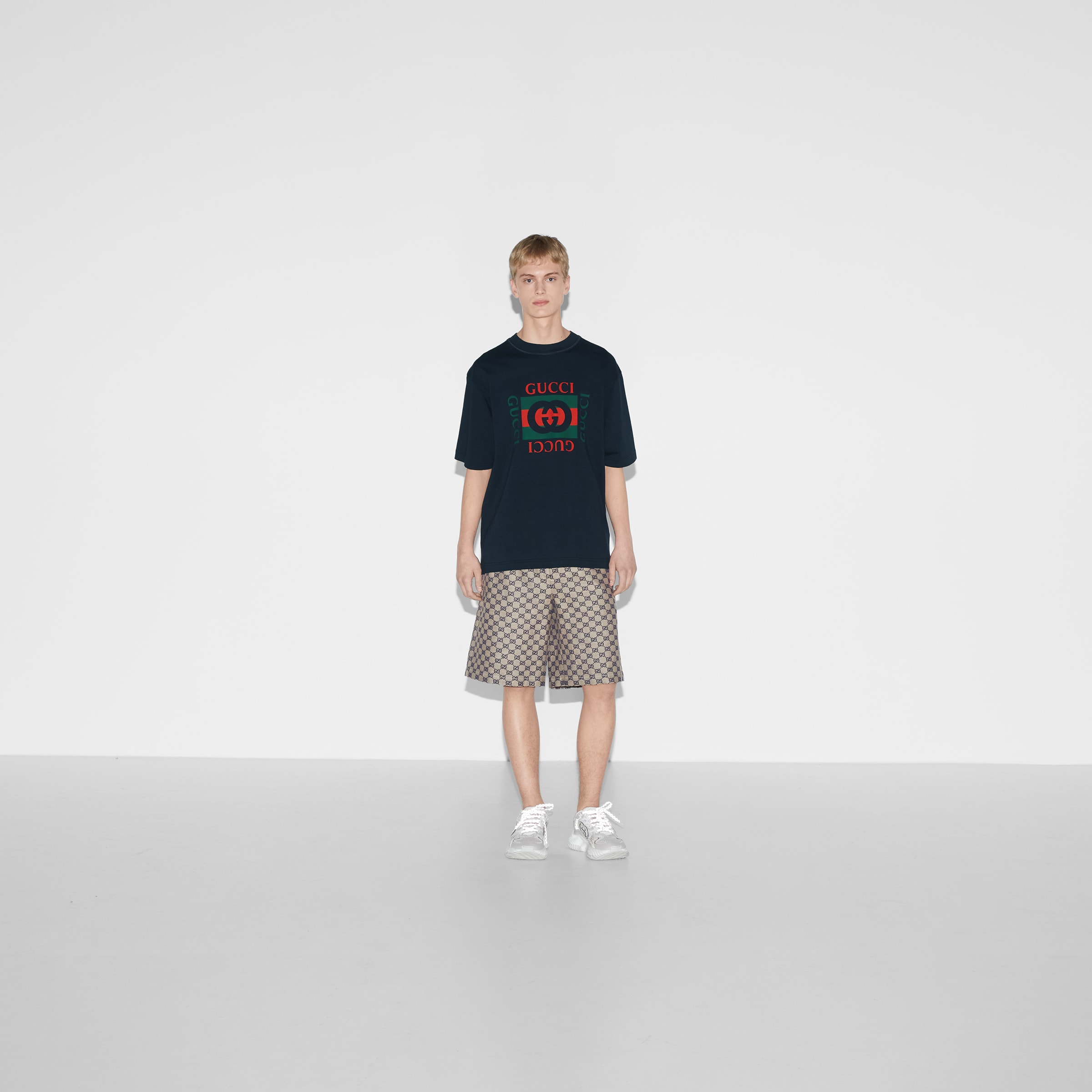 Printed cotton jersey T-shirt — alternate view