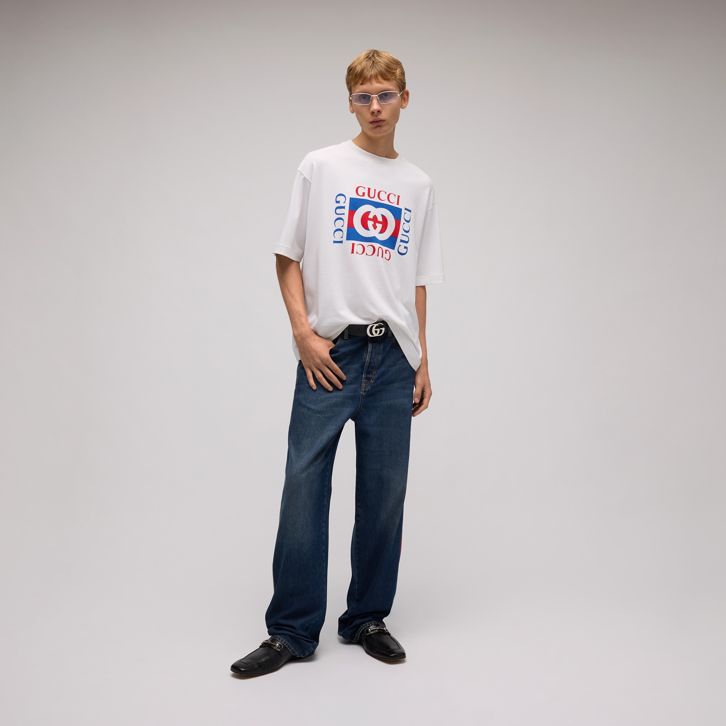 Printed cotton jersey T-shirt — alternate view