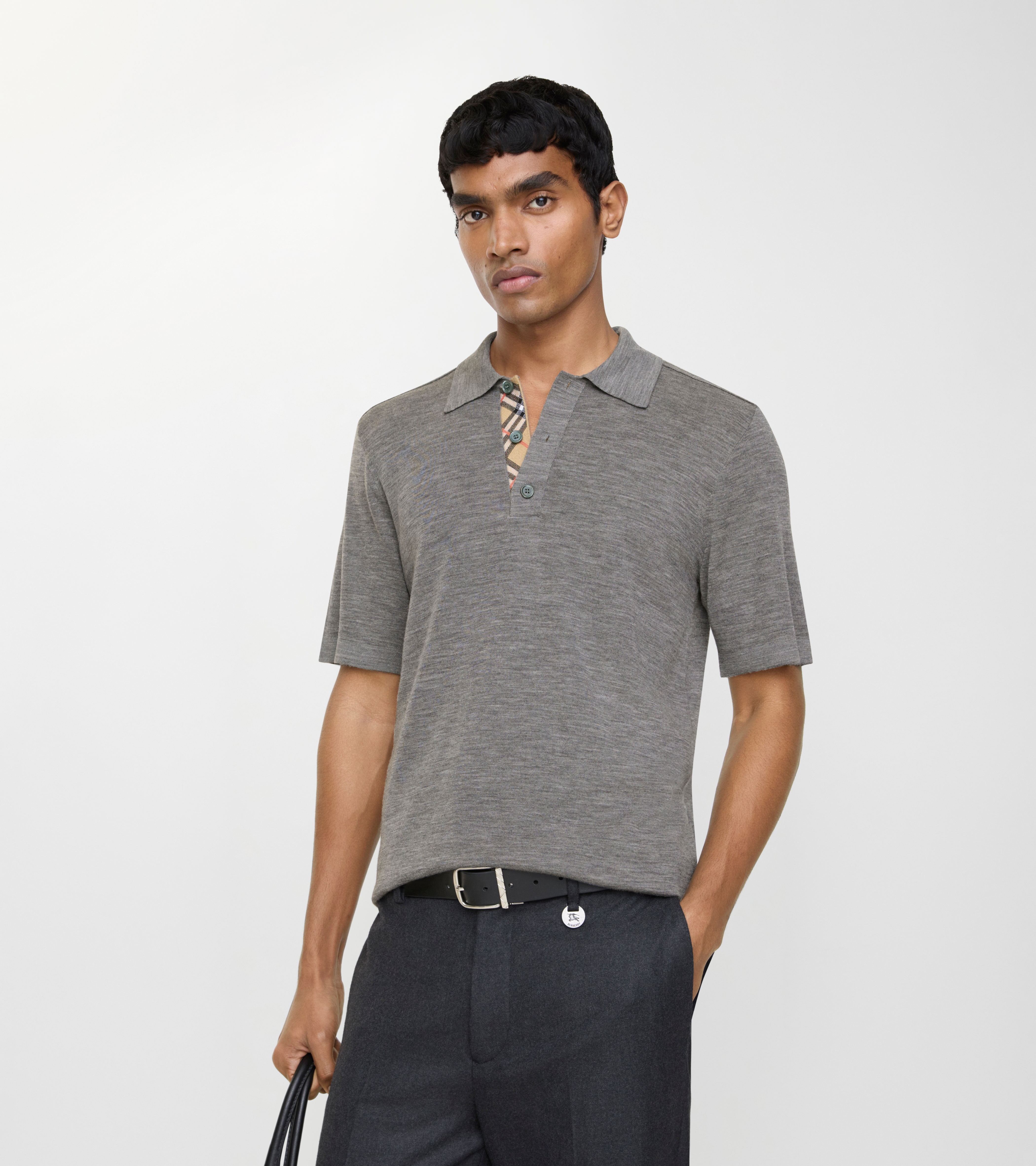 Wool Polo Shirt — alternate view
