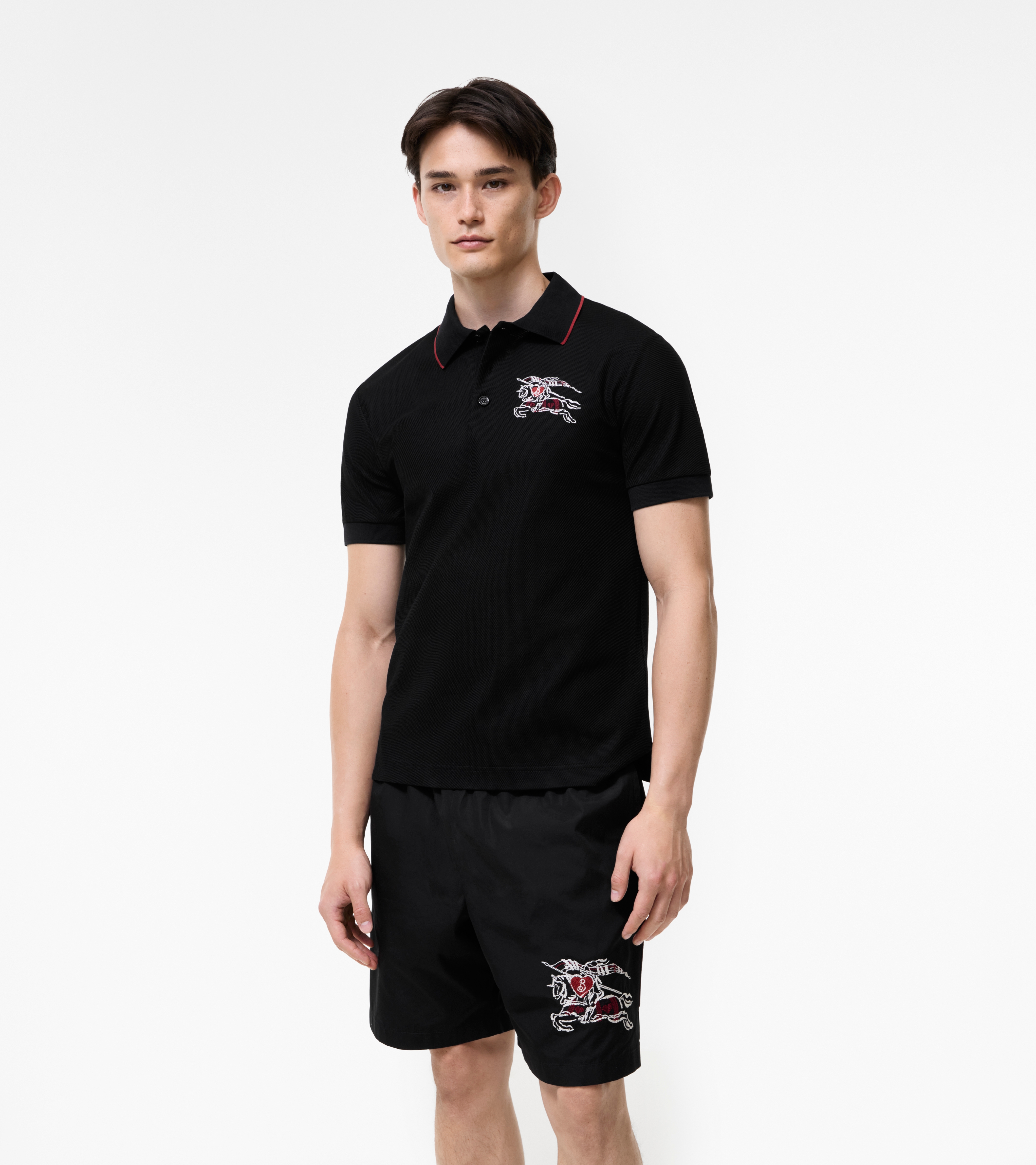 Heart Knight Cotton Polo Shirt — alternate view