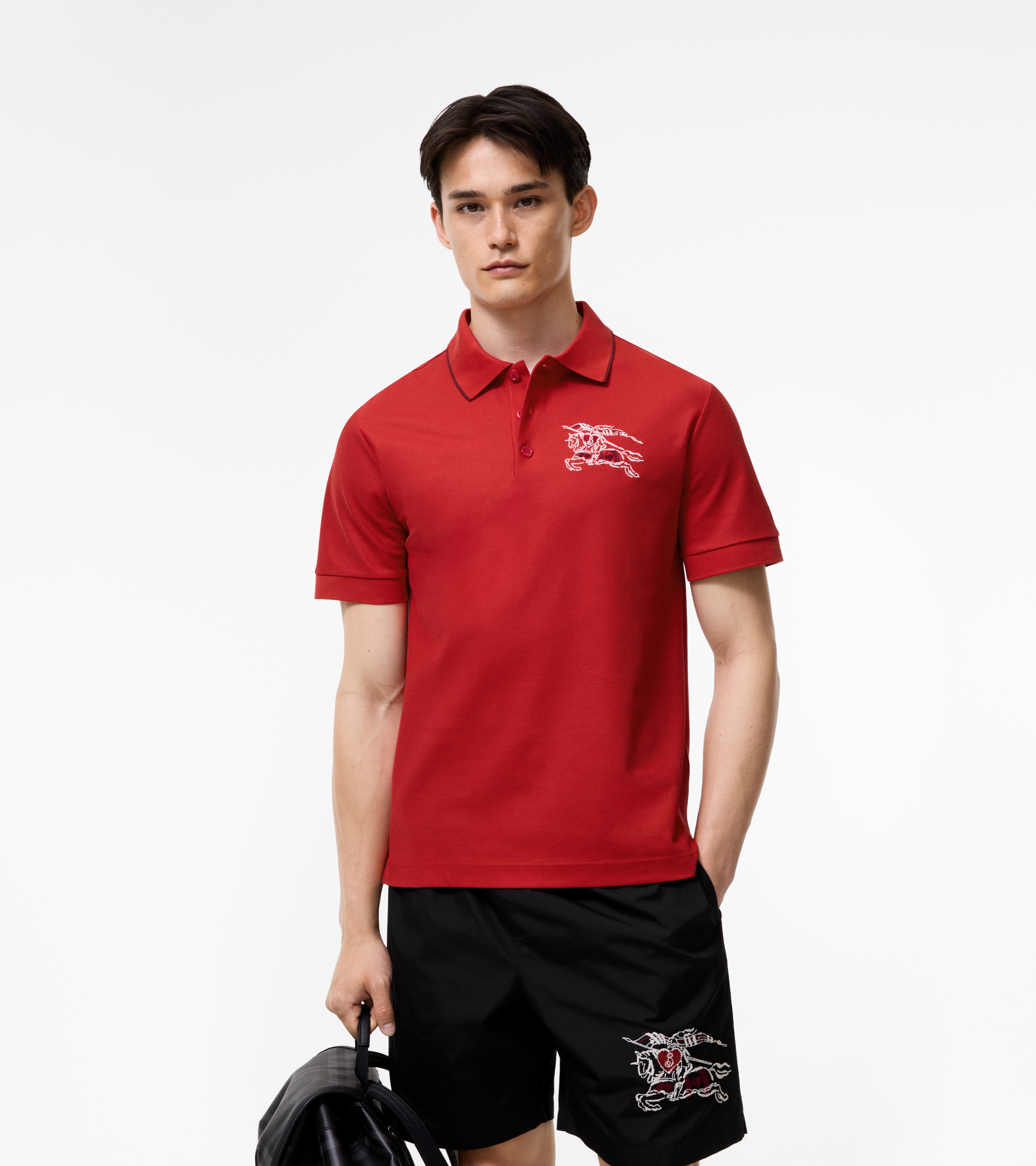 Heart Knight Cotton Polo Shirt — alternate view
