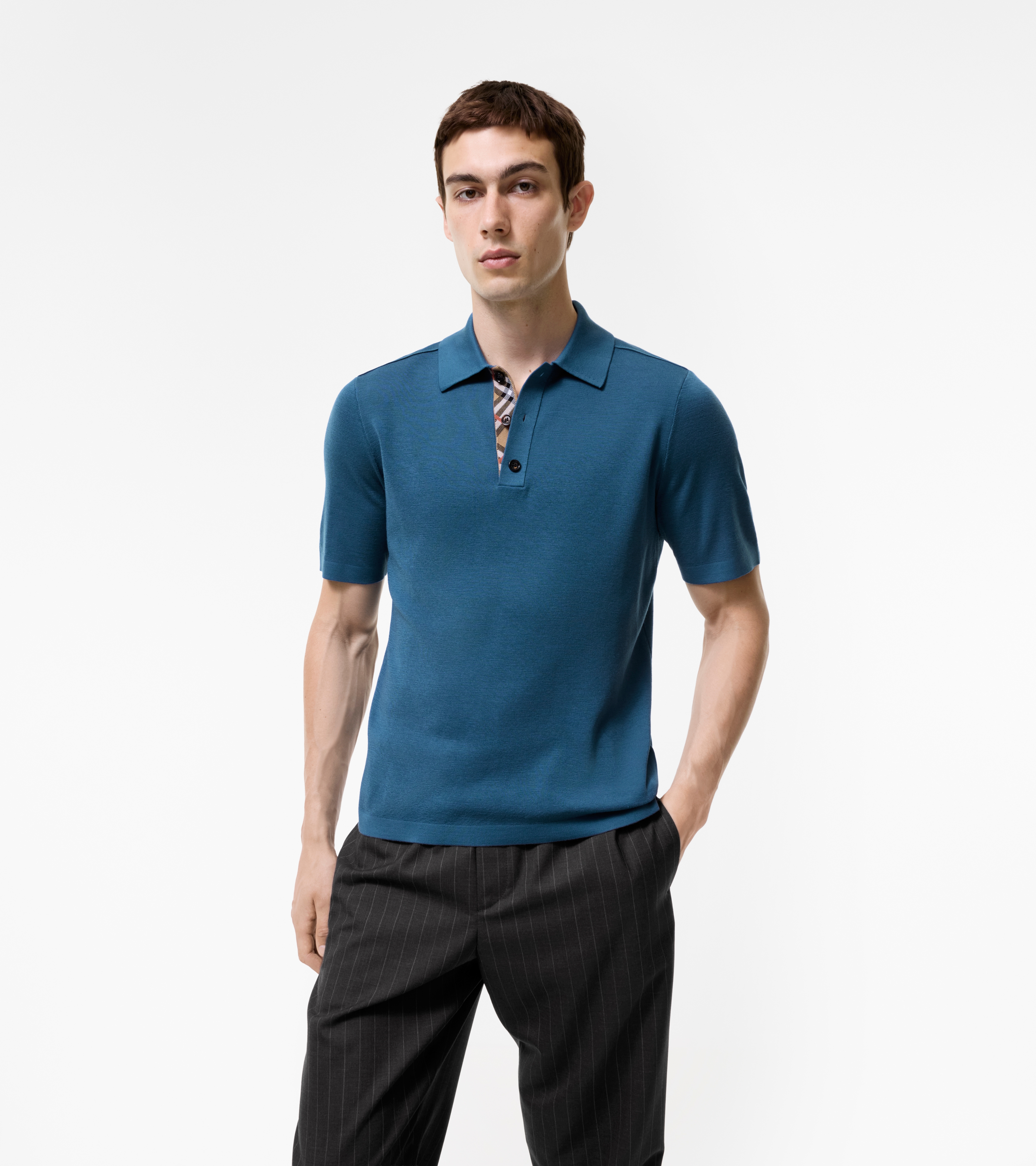 Wool Polo Shirt — alternate view