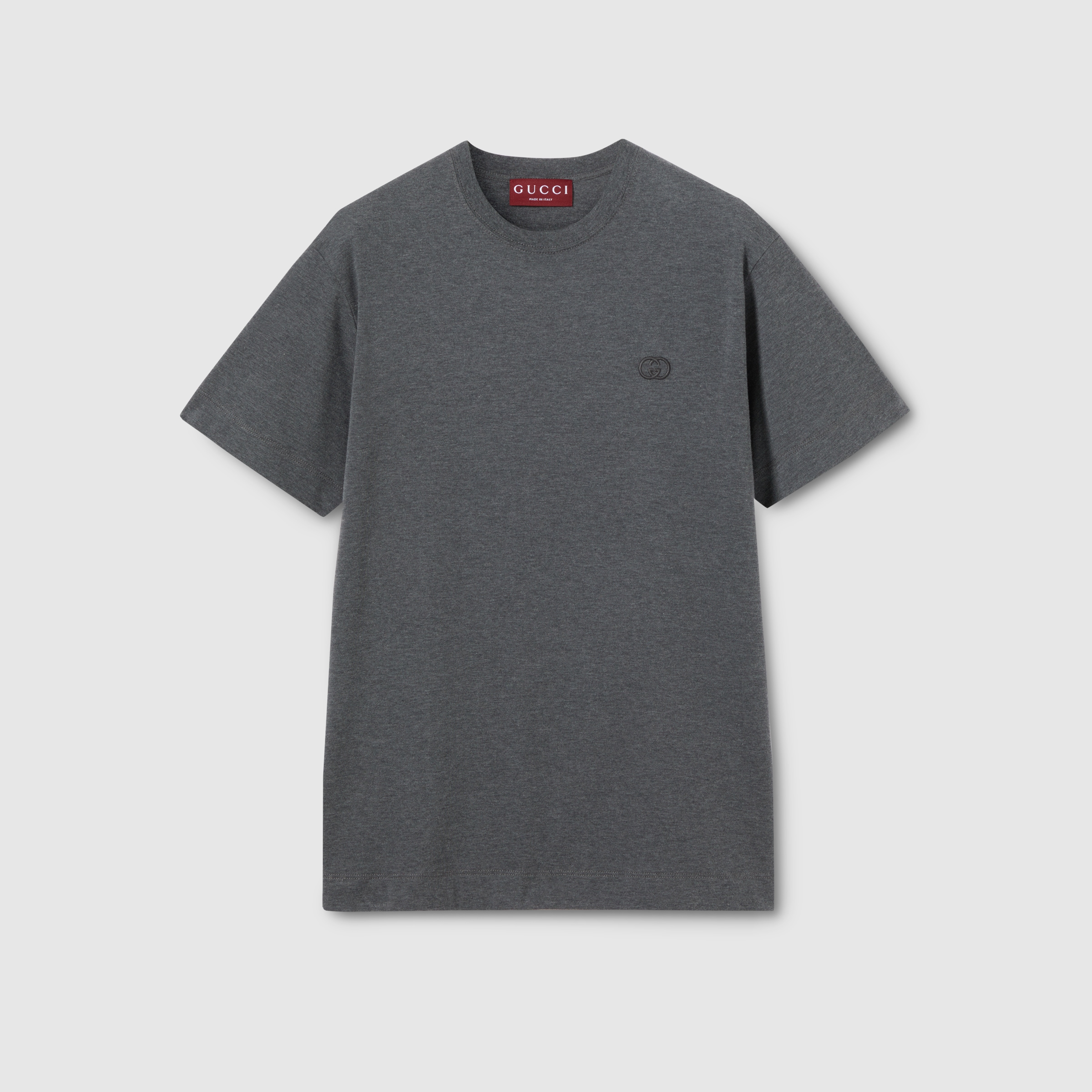 Cotton jersey T-shirt with embroidery