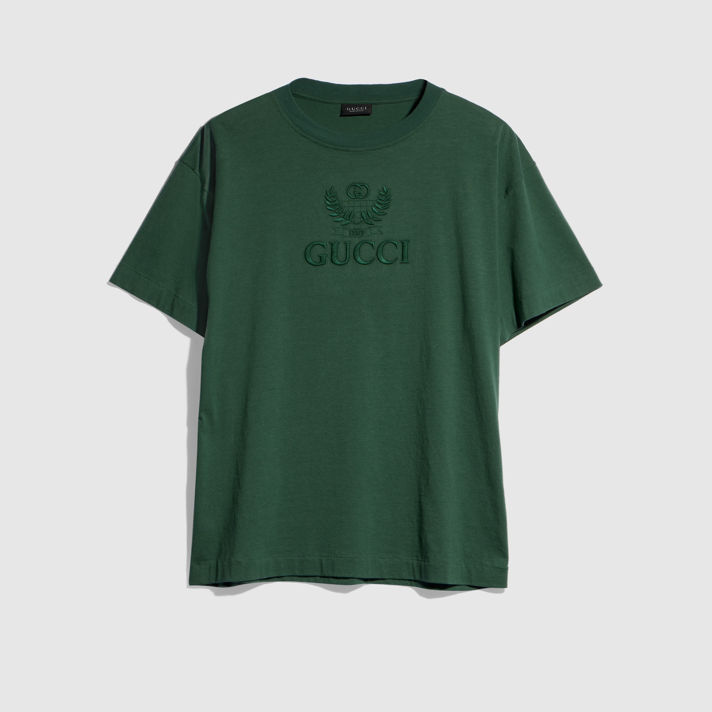 Cotton jersey T-shirt with embroidery