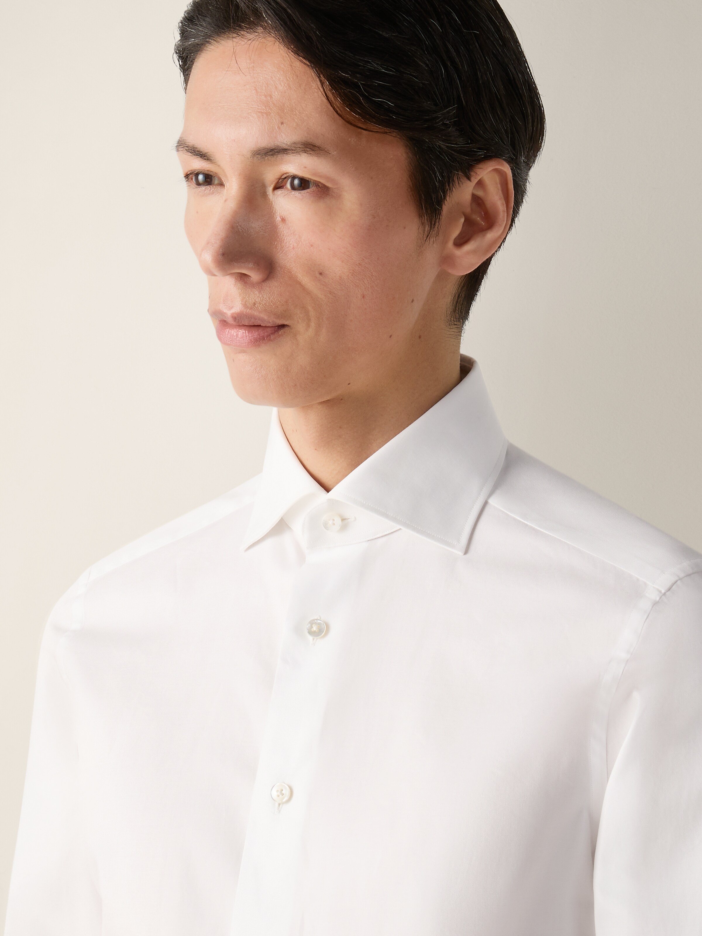Optical White Cotton Shirt — alternate view