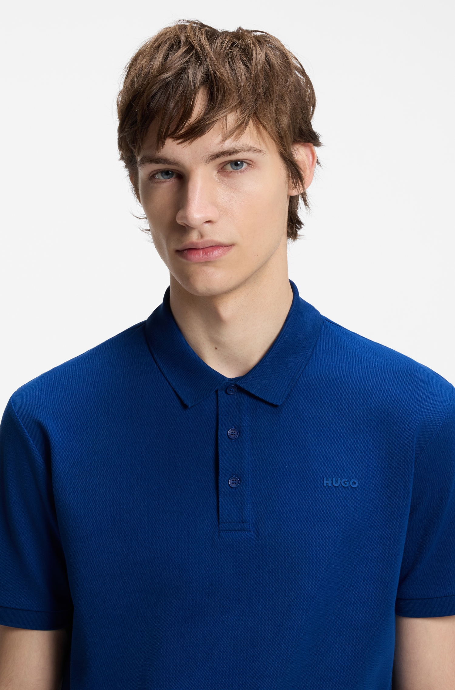 Cotton polo shirt — alternate view