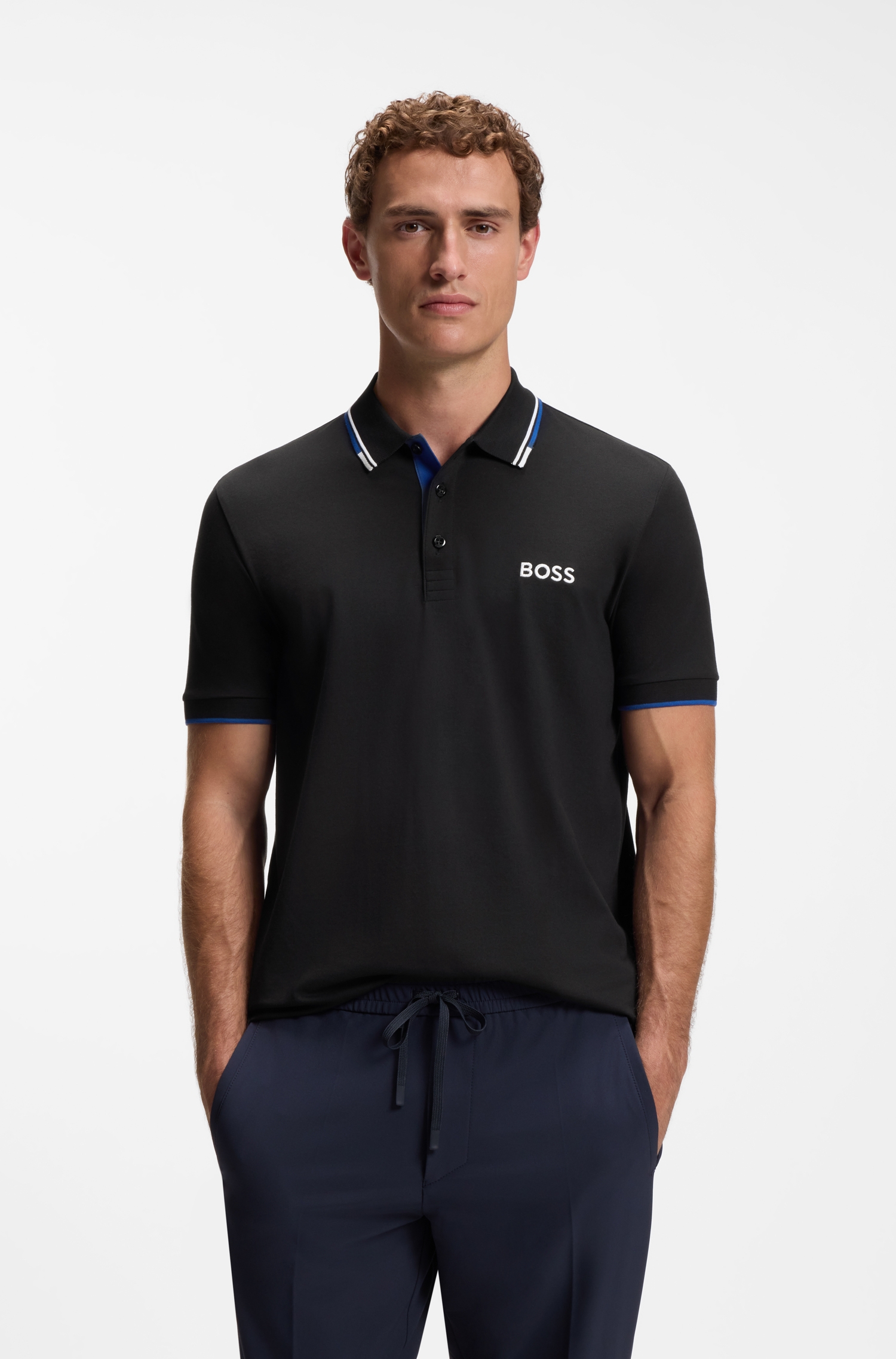 Active Paddy regular-fit polo shirt in quick-dry stretch pique