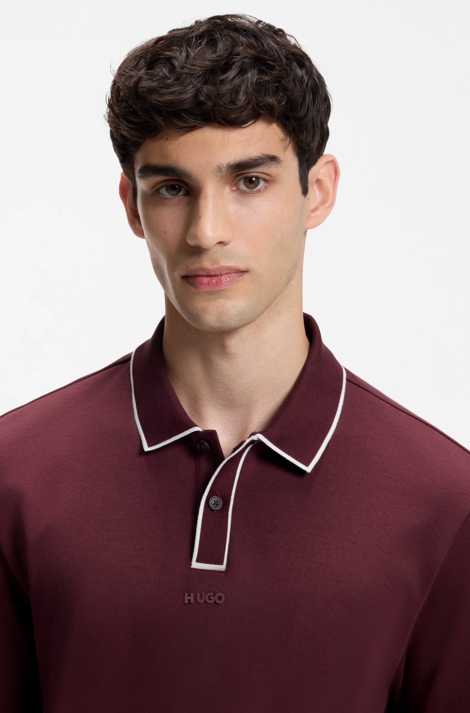 Cotton polo shirt — alternate view