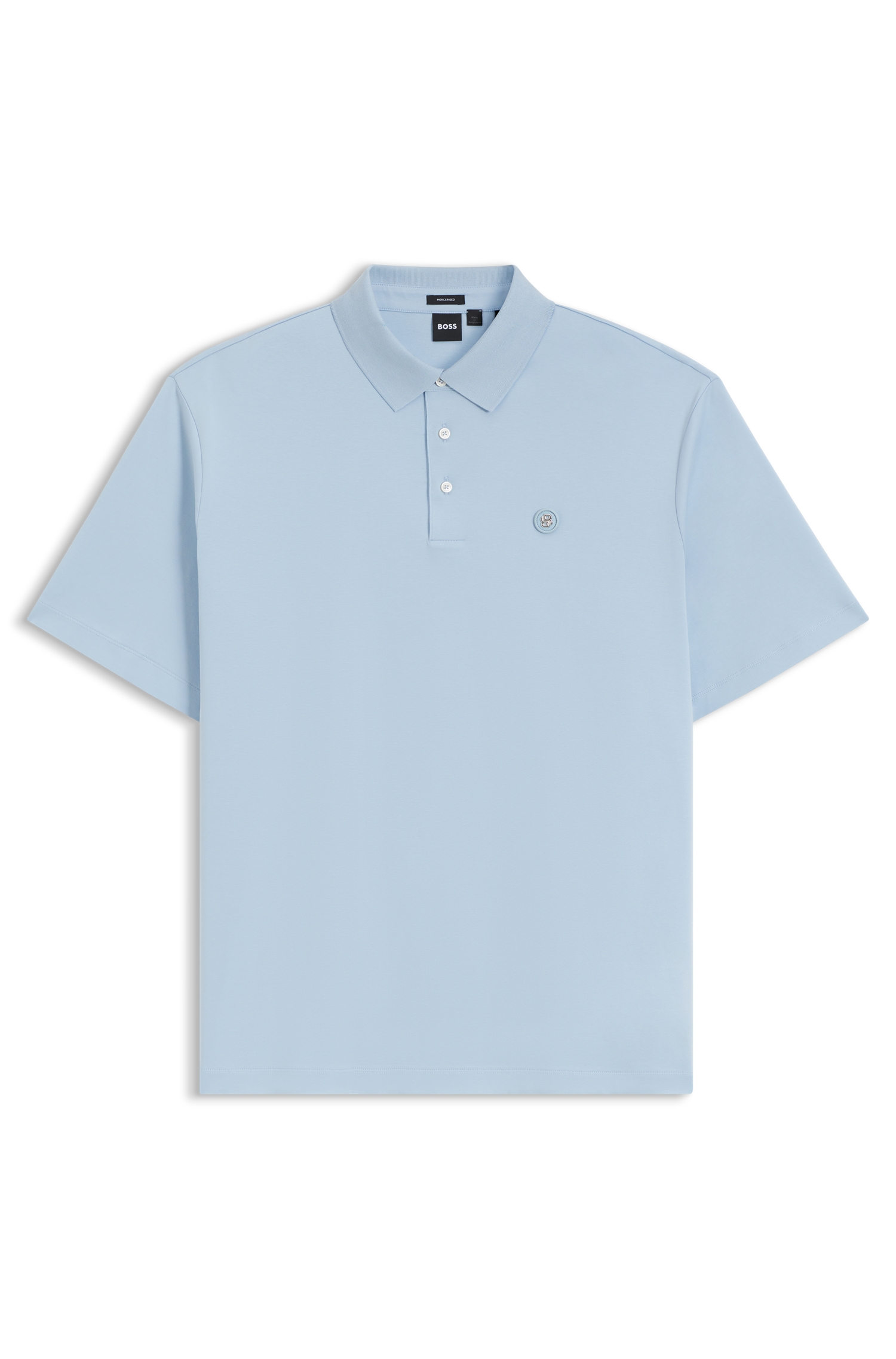 Regular-fit polo shirt in mercerized cotton