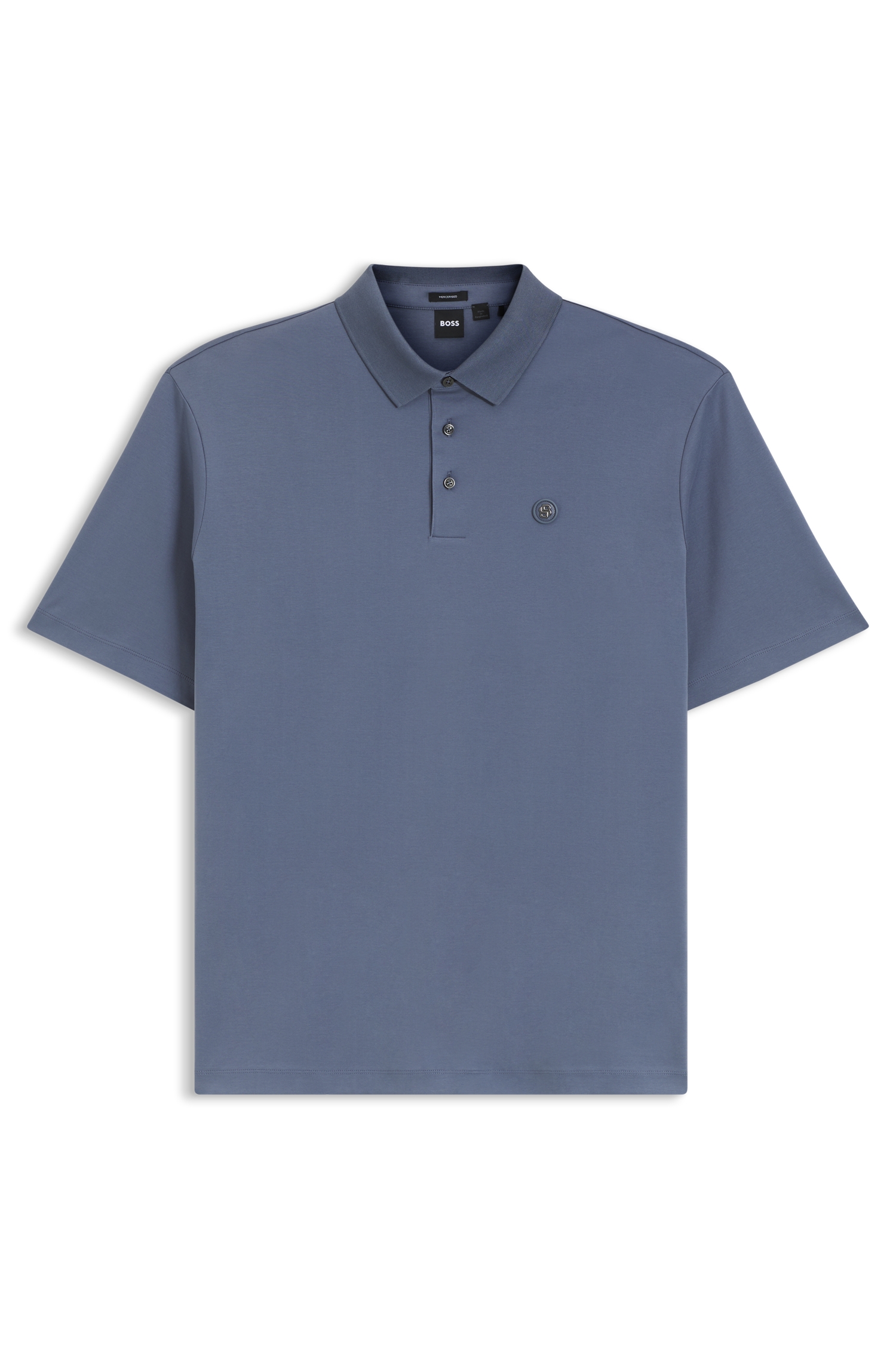 Regular-fit polo shirt in mercerized cotton