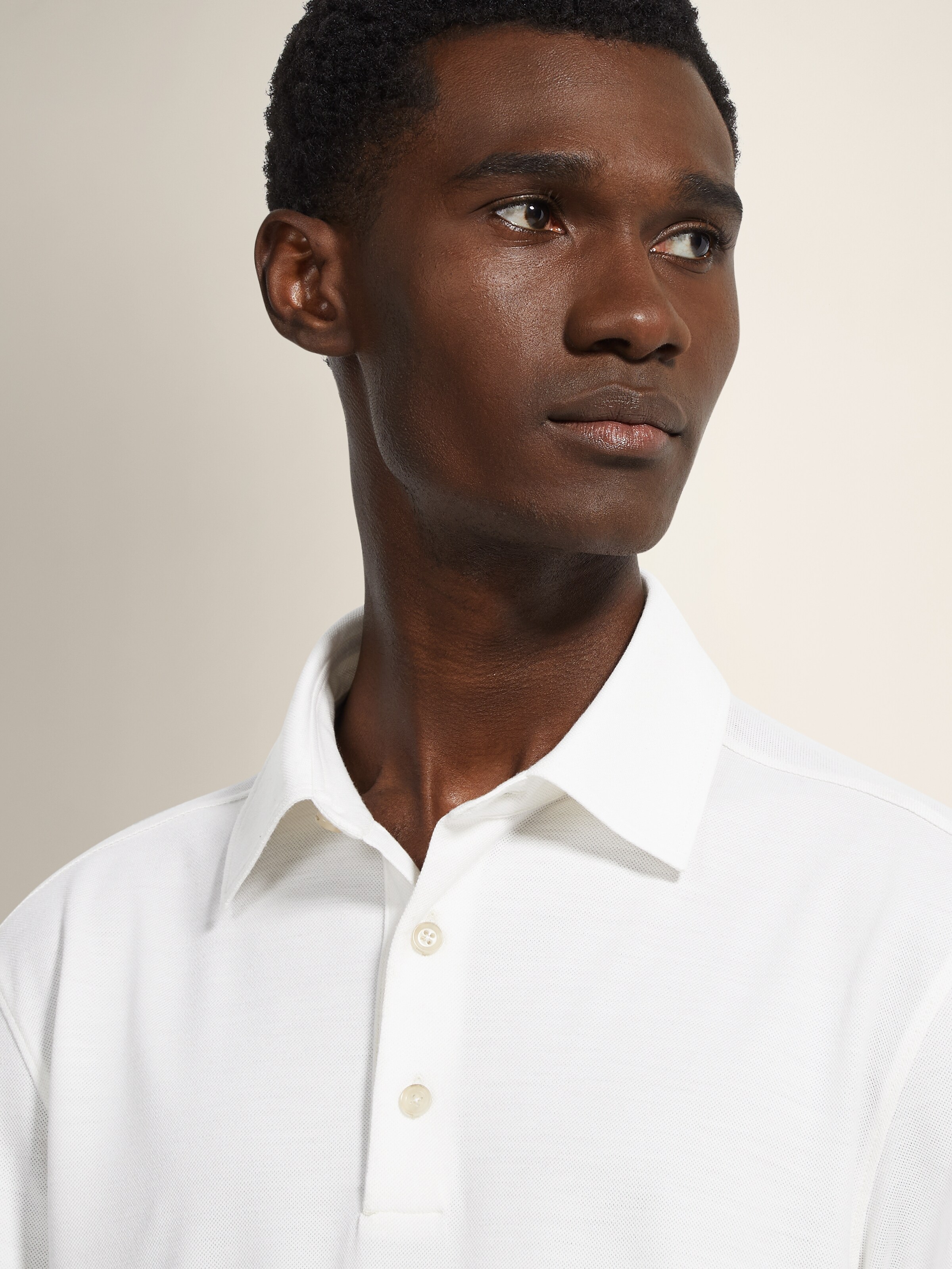White Vellus Aureum Polo Shirt — alternate view