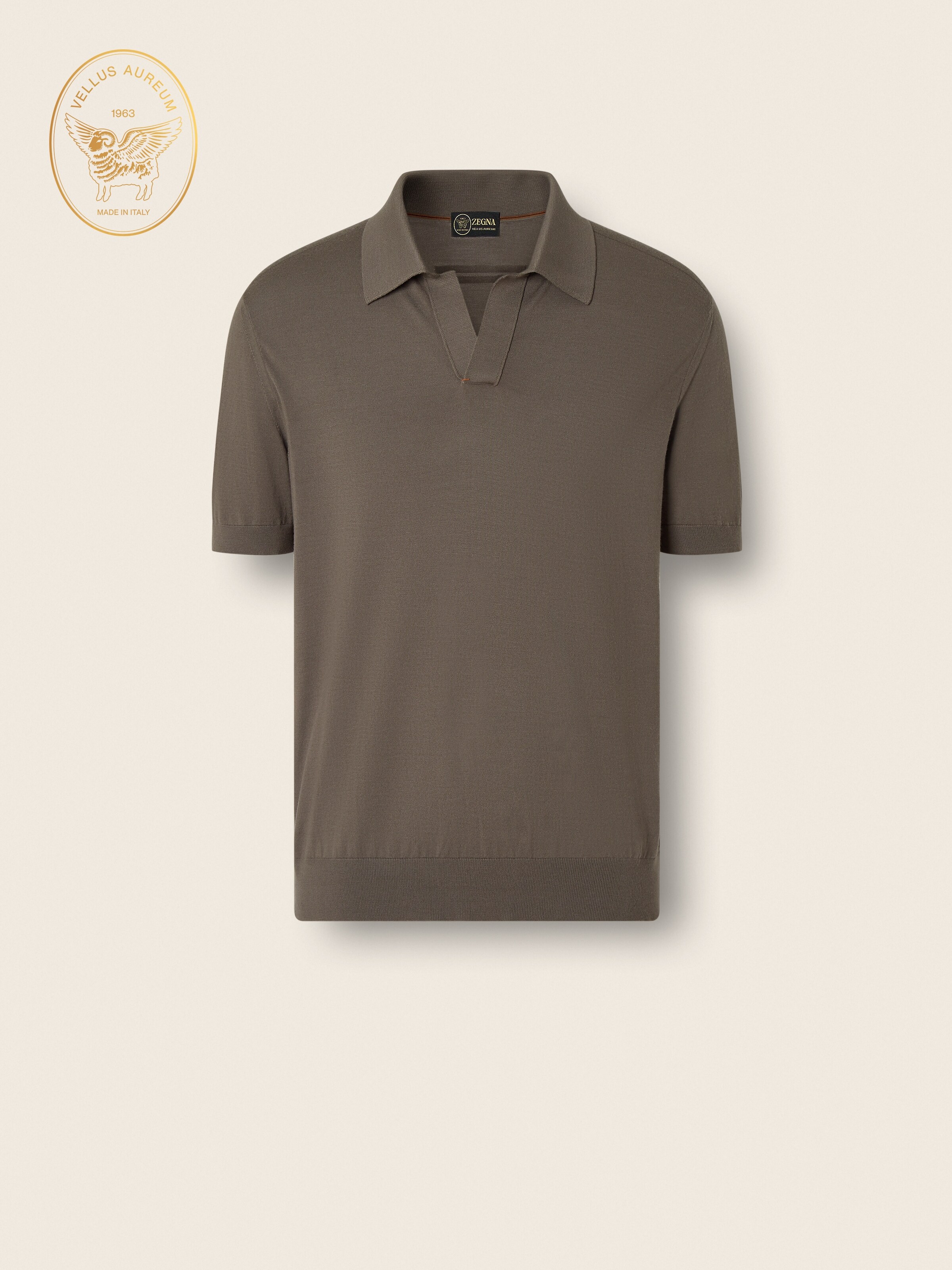 Dark Taupe Vellus Aureum Polo Shirt