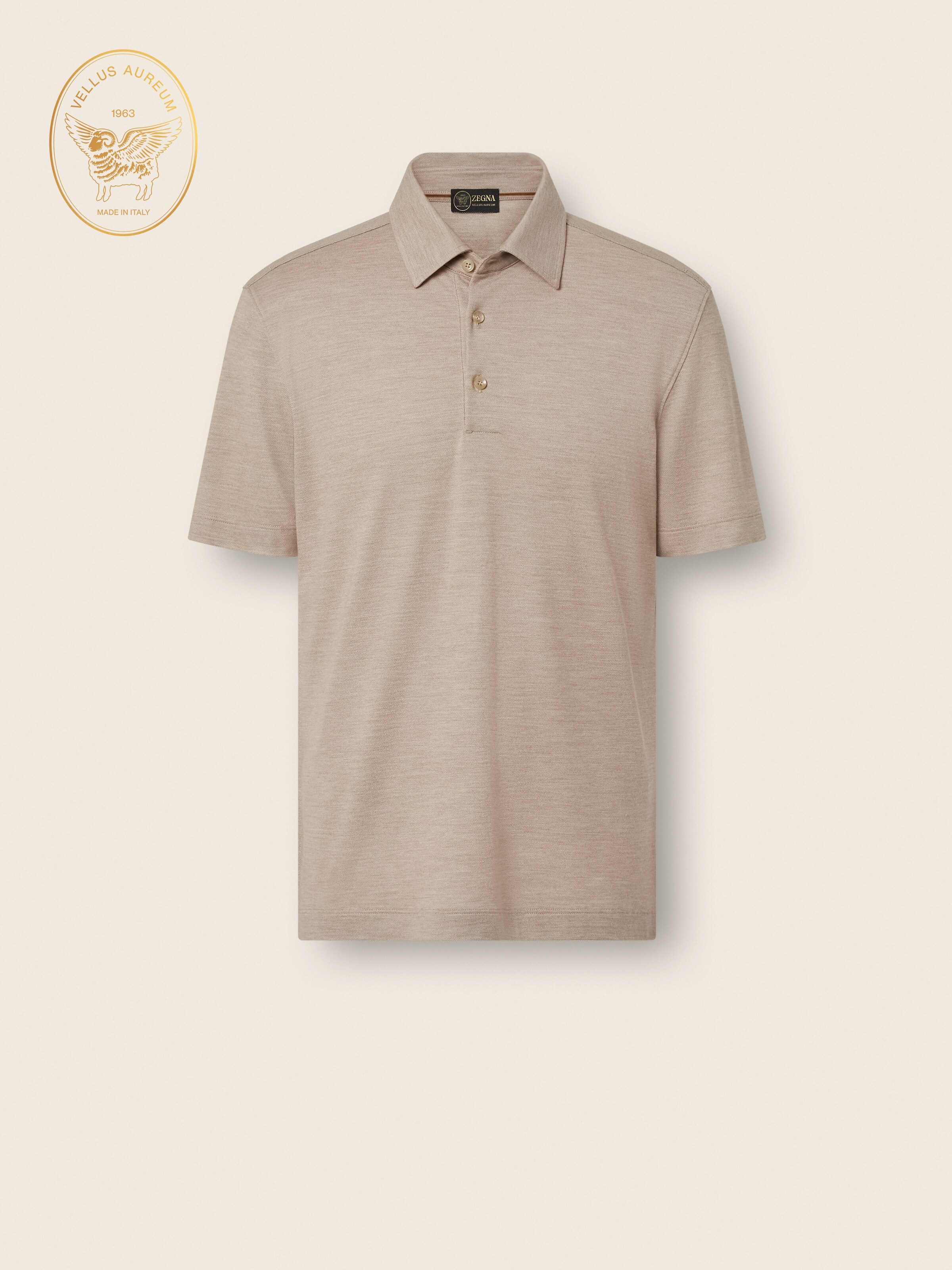 Light Taupe Vellus Aureum Polo Shirt